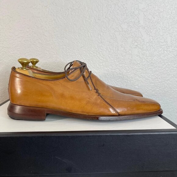 Oliver Sweeney Earl Brown Leather Oxford Dress Shoes Lace up Men\'s Size 8.5 main image 9